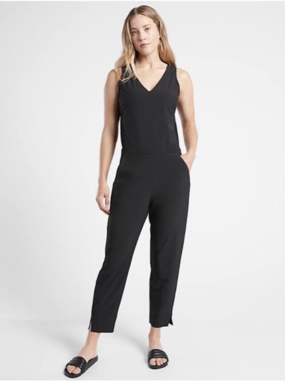 Athleta Brooklyn Jumpsuit, Black 0